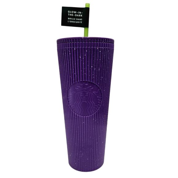 Starbucks 2024 Purple Potion Glow-in-the-Dark Cold Cup Tumbler Venti 24 OZ NWT - Picture 1 of 6